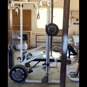 Weight lifting includes weights